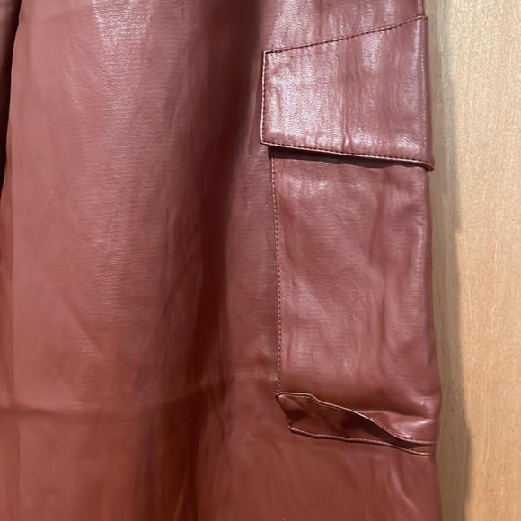 Twenty Six Hundred Faux Leather Utility Pull On Pants - Picture 3 of 5